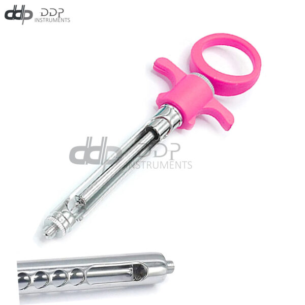 Dental Auto Passive Syringe Self-Aspirating Anesthetic 1.8ml Pink Light Weight