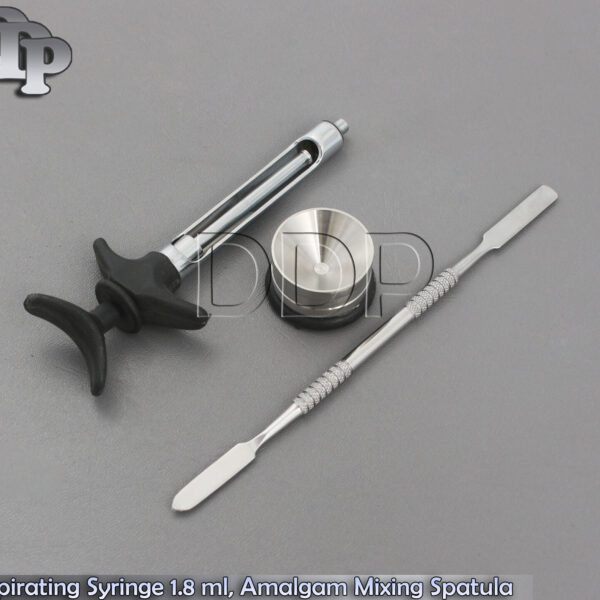 Dental Self Aspirating Syringe 1.8 ml, Amalgam Mixing Spatula, Amalgam Well, New