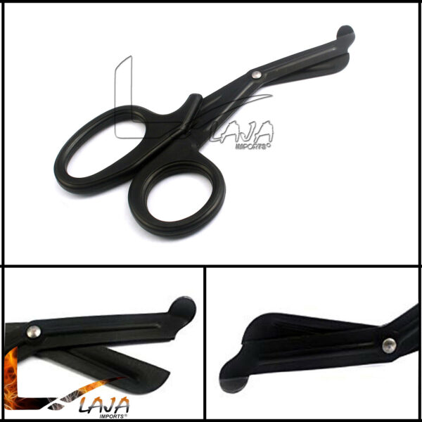 FULL Tactical Black EMT Shears Scissors Bandage Paramedic EMS Supplies 7.25" New