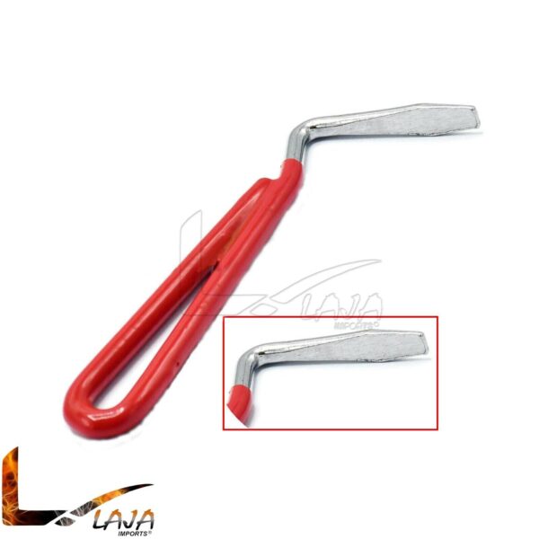Farrier Tool Hoof Pick Red Rubber Handle Stainless Steel Livestock Supplies