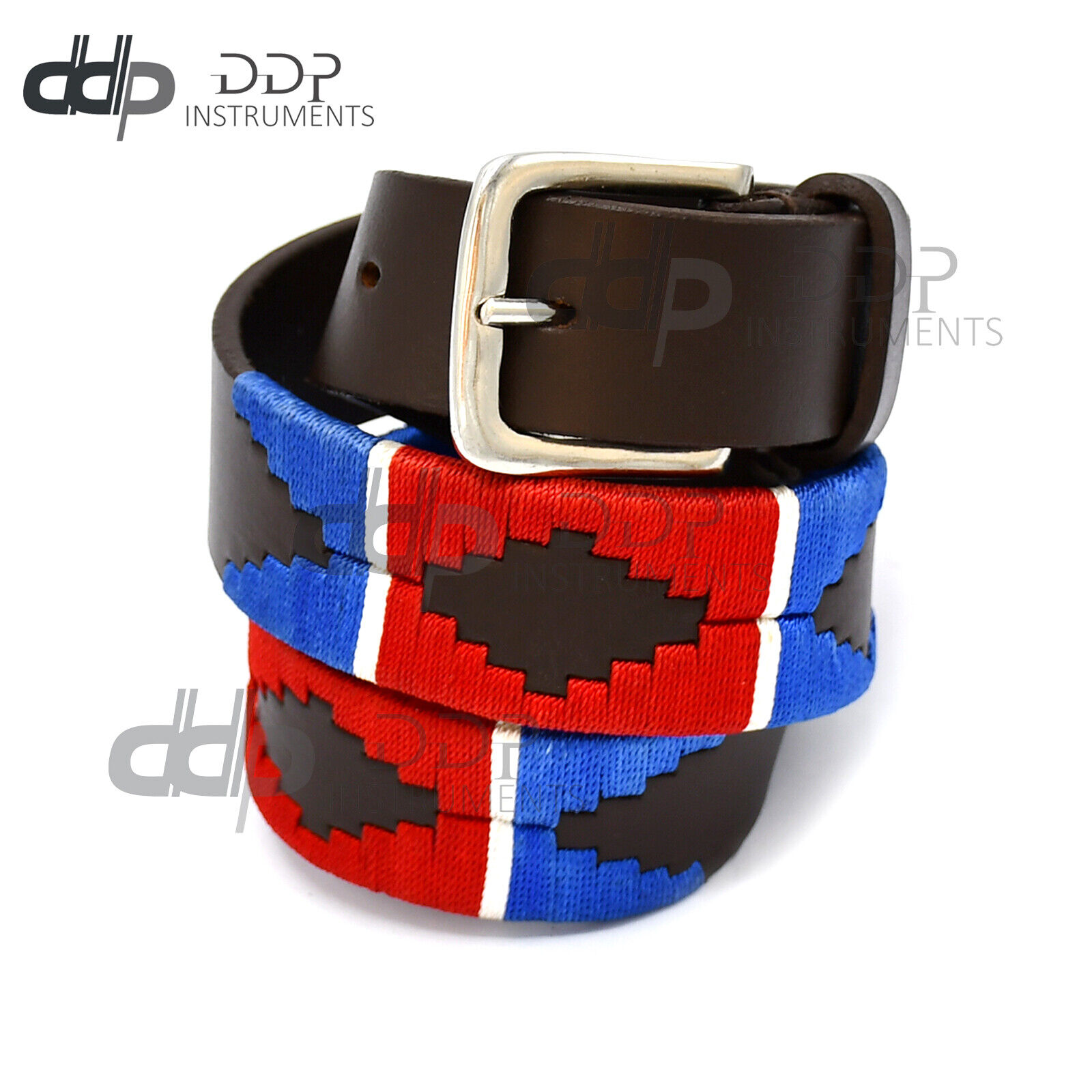 Genuine-Leather-Polo-Belt-Navy-Blue-Red-Color-Hand-Woven-Pattern-87-CM-BLT-03-133171200492-2