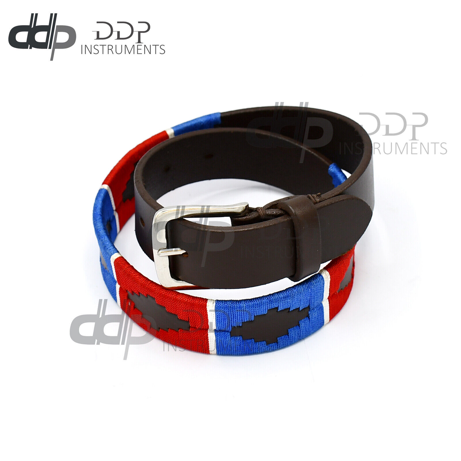 Genuine-Leather-Polo-Belt-Navy-Blue-Red-Color-Hand-Woven-Pattern-87-CM-BLT-03-133171200492-4