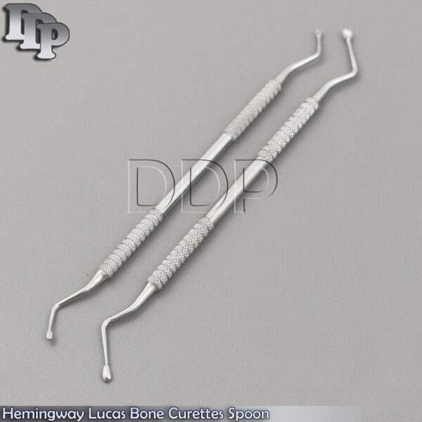 HEMINGWAY LUCAS BONE CURETTES SPOON DENTAL SURGICAL PERIODONTAL LAB INSTRUMENTS
