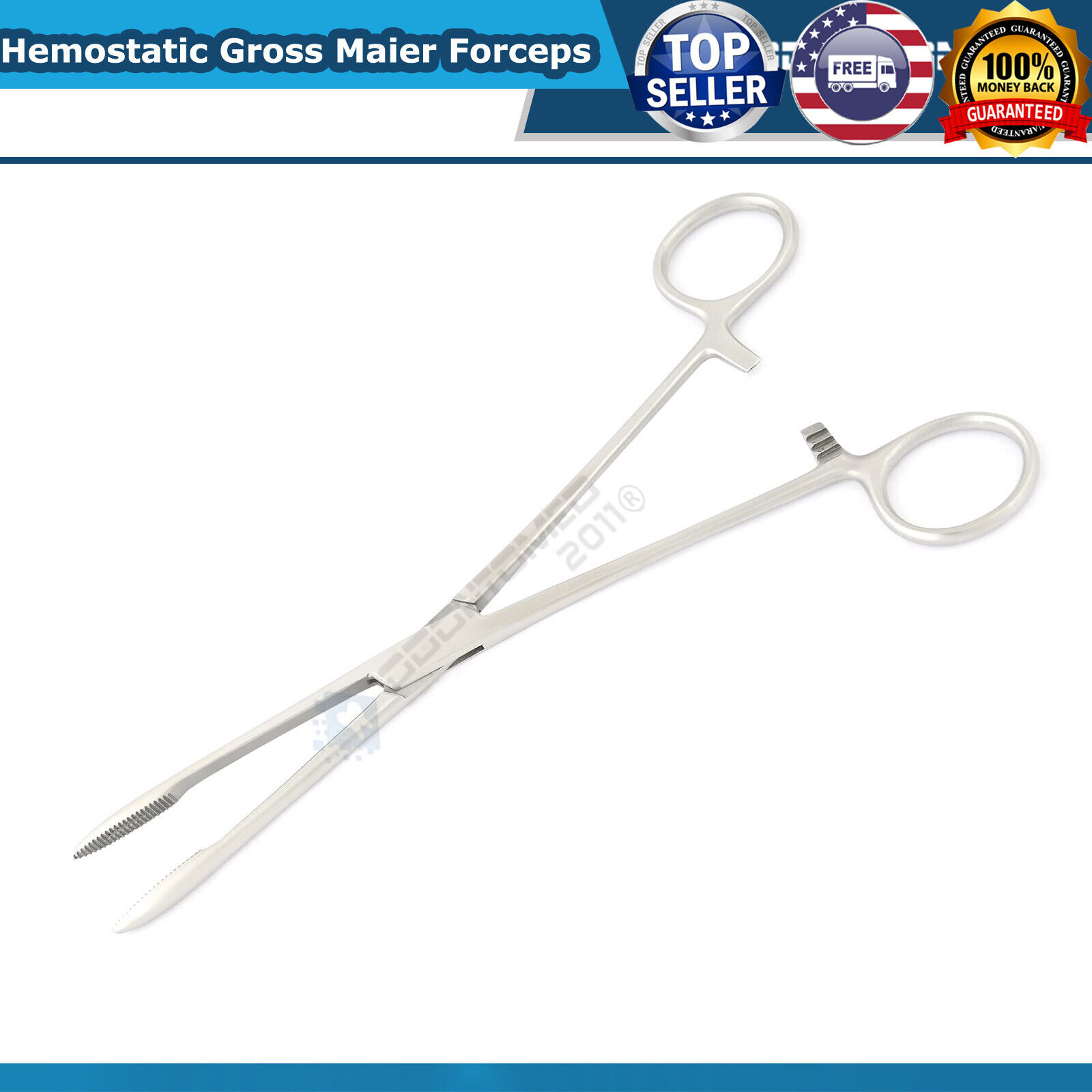 Hemostatic-Gross-Maier-Forceps-Serrated-Tip-Locking-Pliers-Medical-Instruments-125643872432-3