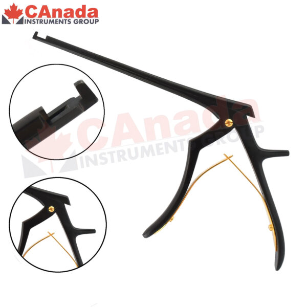 KERRISON Rongeurs 7" Black & Gold 1mm Cutting Cervical Orthopedic Surgical 90?Up