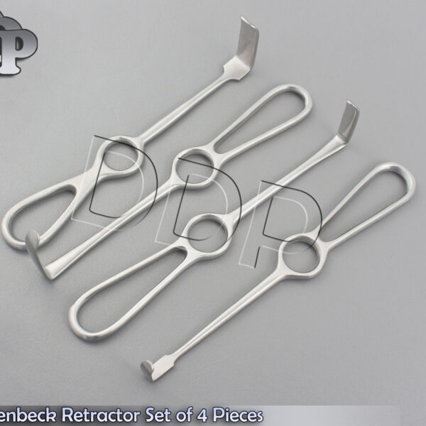 Langenbeck Retractor Dental Implant Surgical Surgery Instruments Set of 4 Pieces
