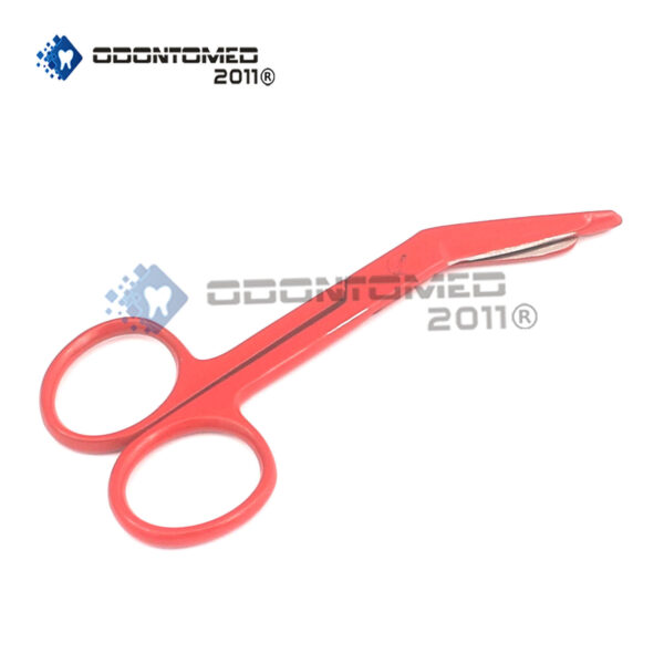 Lister Bandage Scissors 3.5" Red Color Surgical Instruments Stainless Steel
