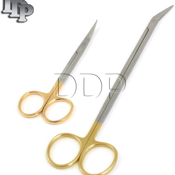Long Handled Toenail Scissor+ Fine Nail Scissors 4.5"Gold Ring Pedicure Manicure