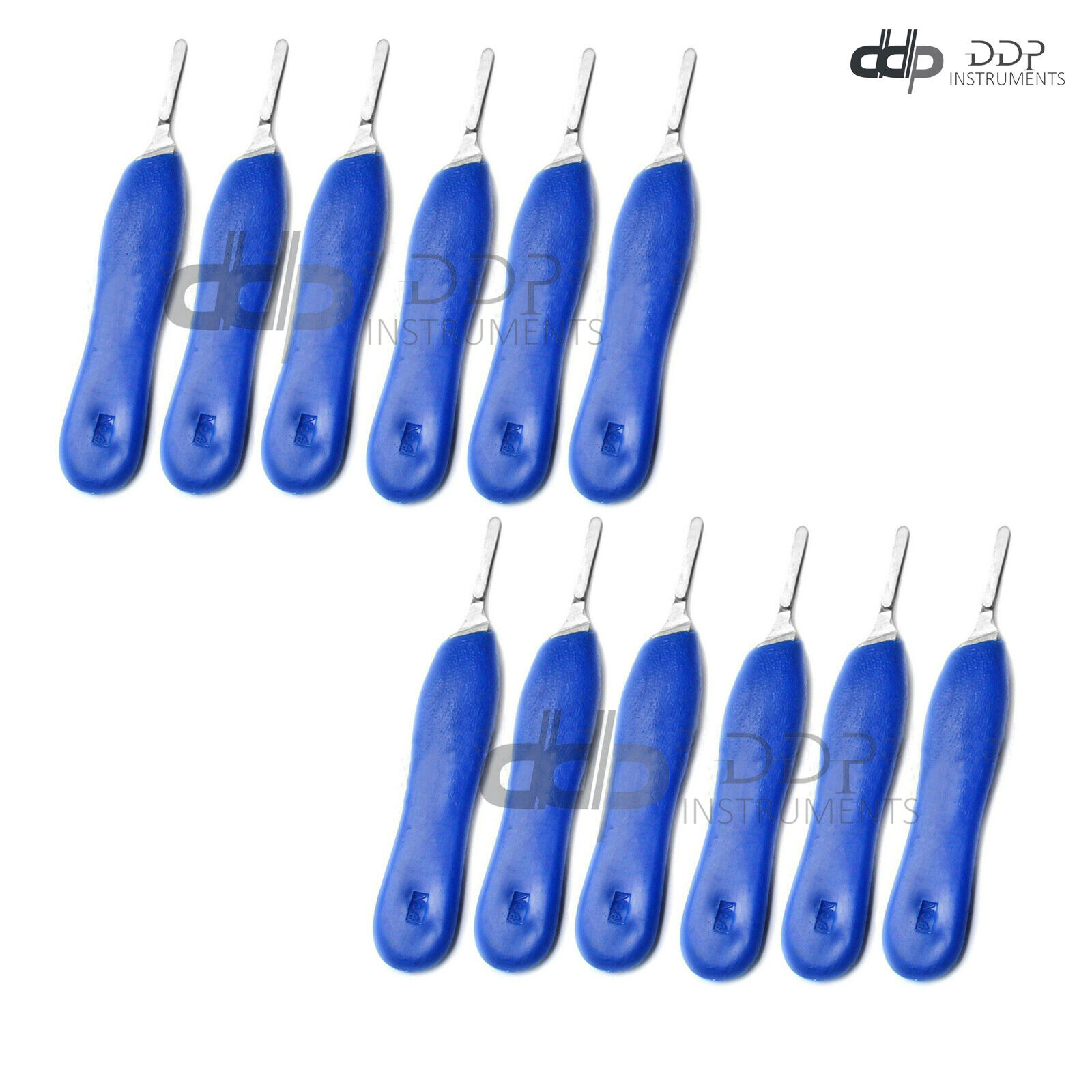 Lot-Of-12-Pcs-Scalpel-Handle-Plastic-4-with-Blue-Color-Surgical-Instruments-121560865632