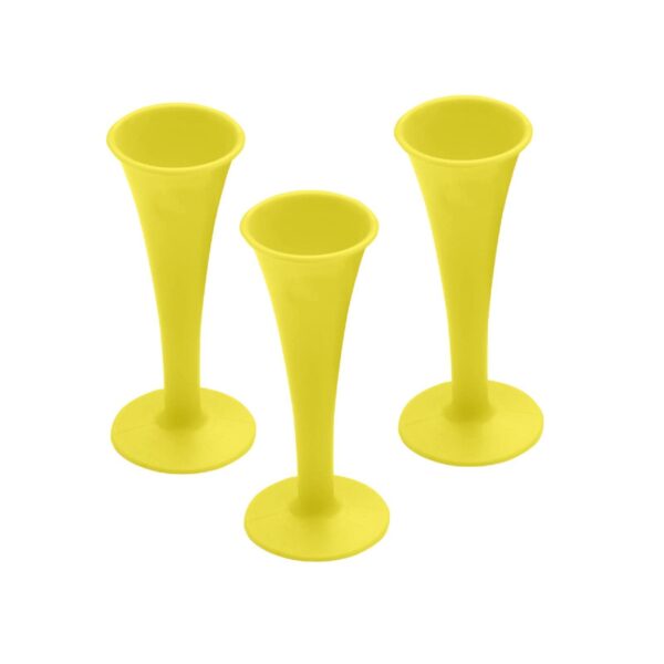 Lot Of 3 Pcs Pinard Fetal Stethoscope Yellow Color Plastic Surgical Medical Instruments