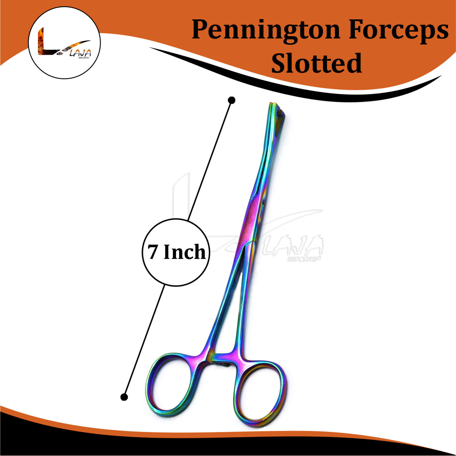 New-7-Slotted-Pennington-Forceps-Multi-Color-Standard-Piercing-Clamp-Tools-274835185572-2
