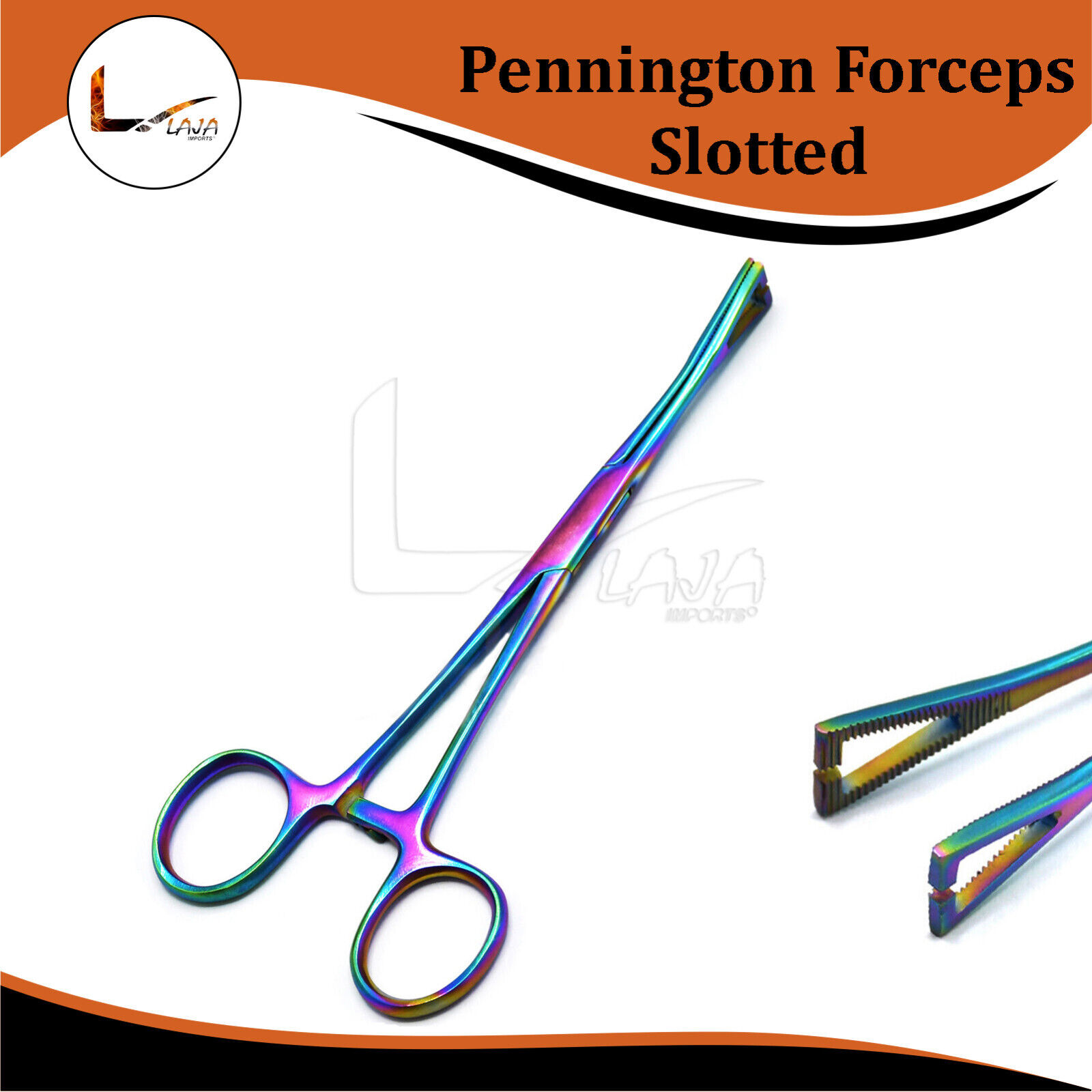 New-7-Slotted-Pennington-Forceps-Multi-Color-Standard-Piercing-Clamp-Tools-274835185572