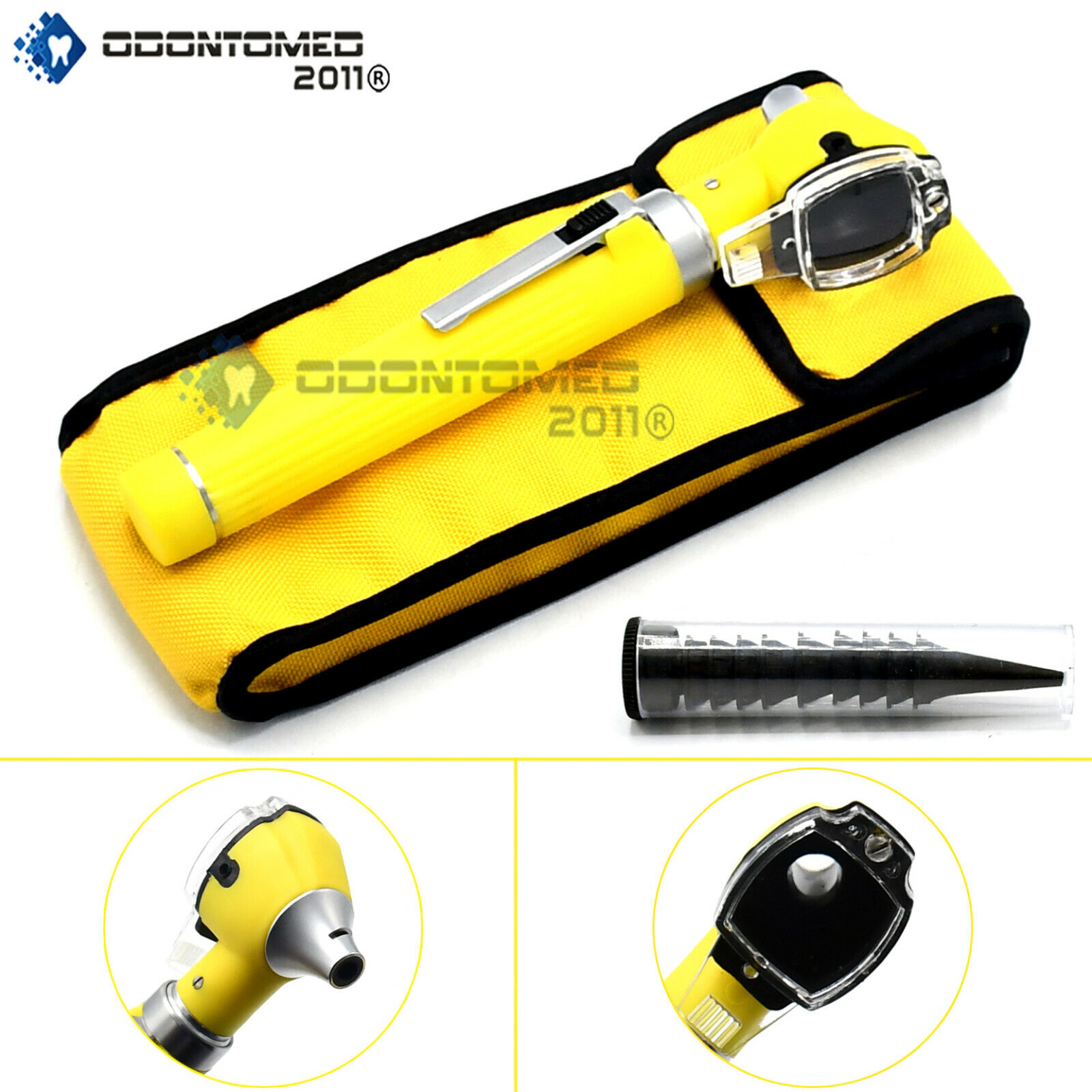 ODM-Fiber-Optic-Mini-Otoscope-Yellow-Color-Diagnostic-Set-111360758822