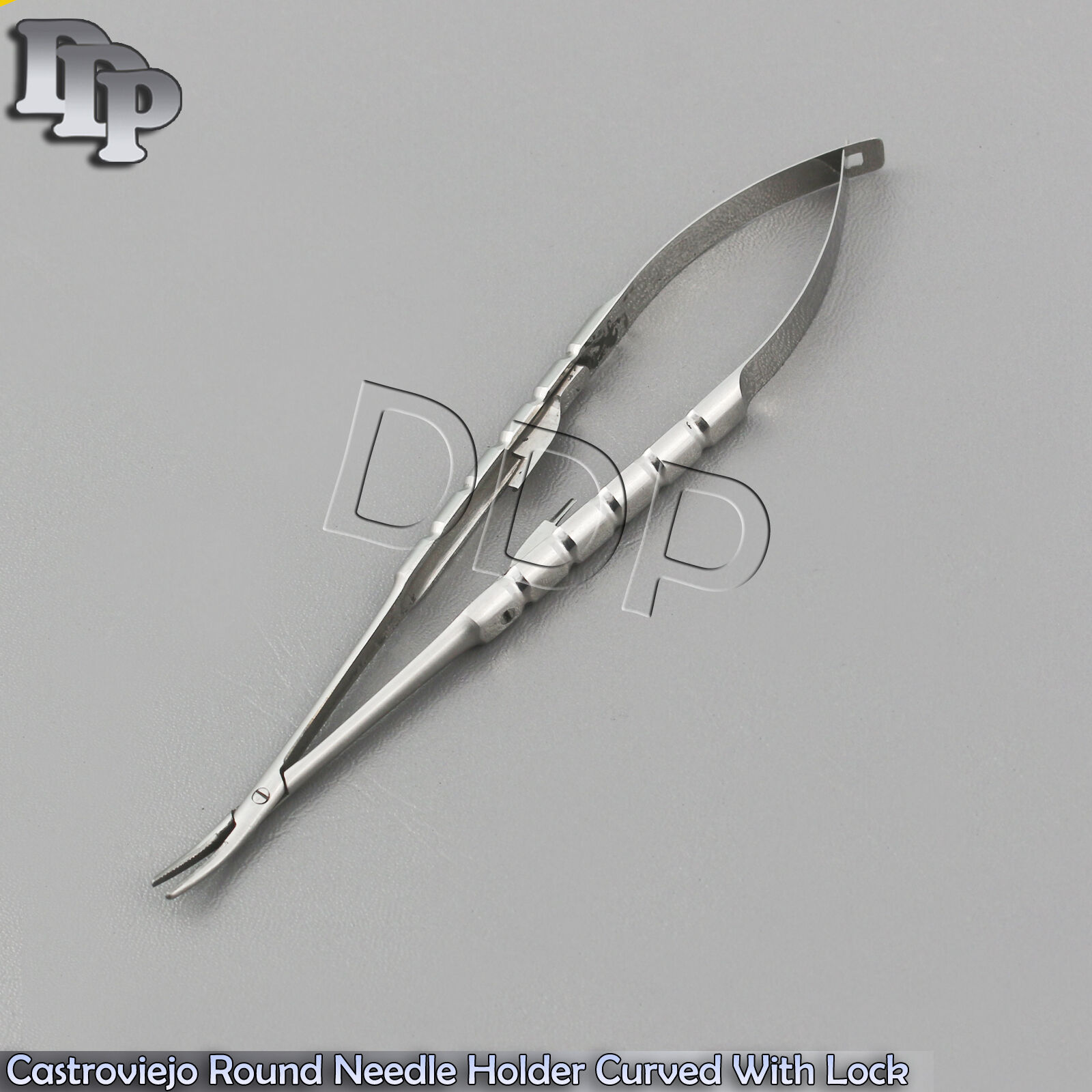 OR-GRADE-CASTROVIEJO-ROUND-NEEDLE-HOLDER-SMOOTH-JAWS-55-CURVED-WITH-LOCK-122351176932