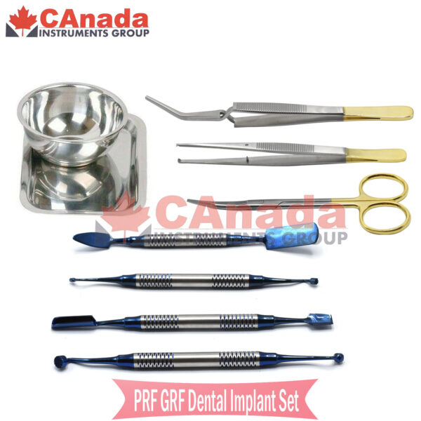 PRF GRF Dental Implant Box Set Of 9 Instruments Surgical Surgery Tools DN-2353