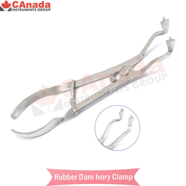 Rubber Dam Plier Ivory Light Clamp Forceps Endodontic Restorative Instruments