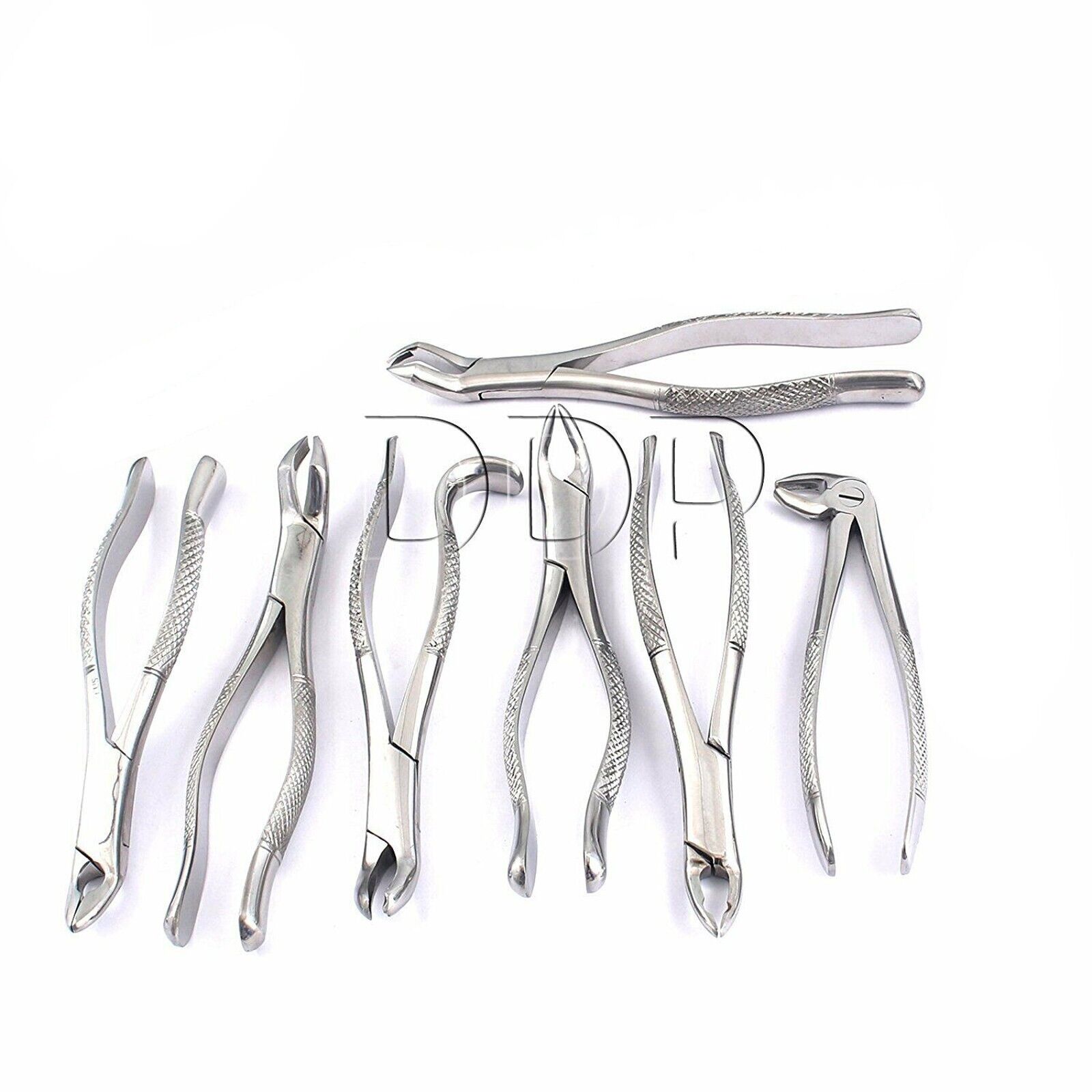 SET-OF-7-GERMAN-STAINLESS-STEEL-DENTAL-EXTRACTING-EXTRACTION-FORCEPS-A-QUALITY-374570192562