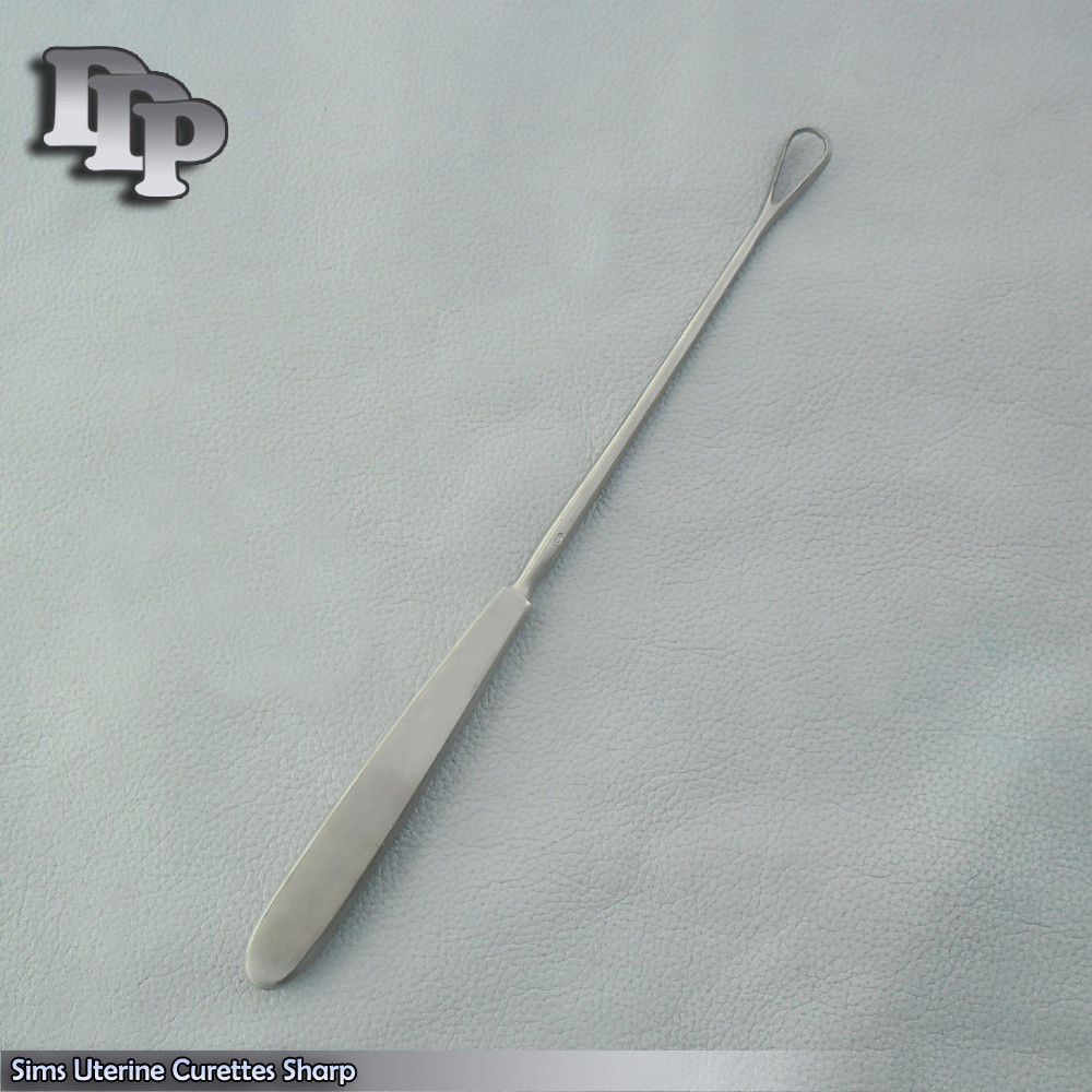 Sims-Uterine-Curettes-10-2-Sharp-Blade-Surgical-Gynecoloy-Instruments-111328636552-2