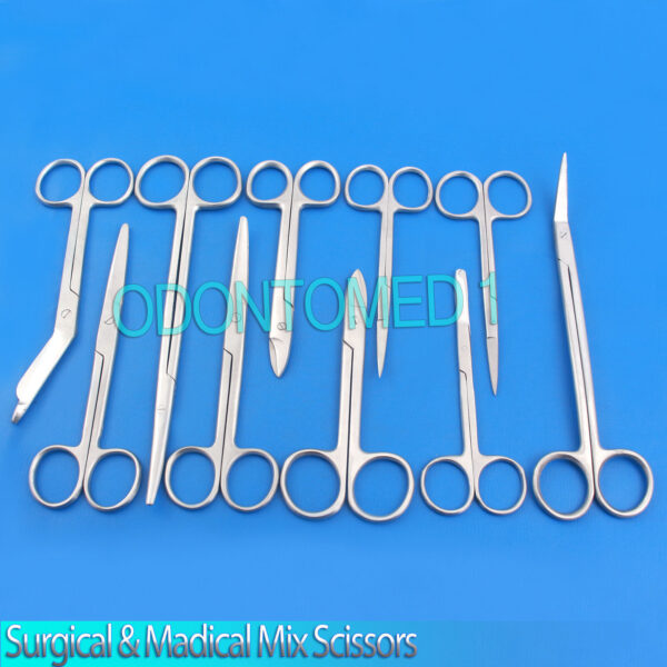 Surgical & Madical Surgery Mix Scissors Set of 10 Pcs
