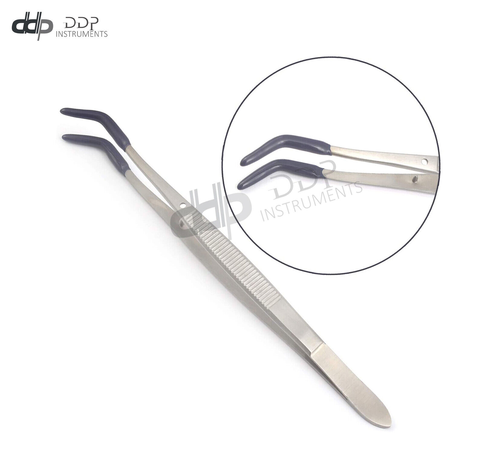 Tweezers-Bent-Tip-PVC-Coated-Long-Rubber-Tips-Jewelry-Hobby-Crafts-Tools-131415843262