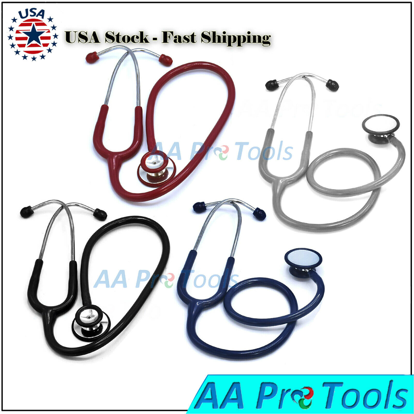 Variation-of-Pro-Medical-EMT-Dual-Head-Stethoscope-For-Doctor-Nurse-Vet-Student-Health-Care-255077265742-aefa