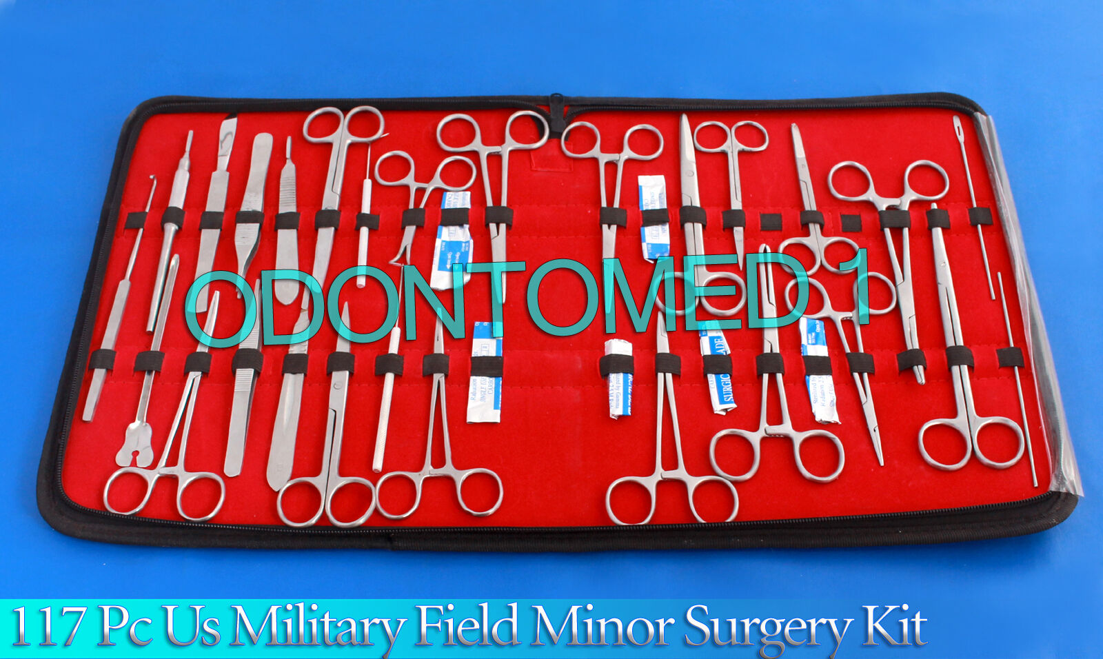 117-PC-US-MILITARY-FIELD-MINOR-SURGERY-SURGICAL-VETERINARY-DENTAL-INSTRUMENT-KIT-115578665633