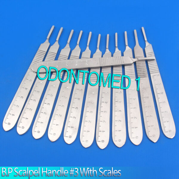 12 B.P Scalpel Handle WITH SCALES Surgical Dental Veterinary Instruments