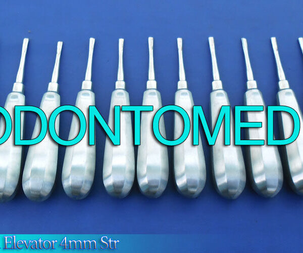 12 Serrated Dental Elevator 4mm Straight Surgical Dental Elevator