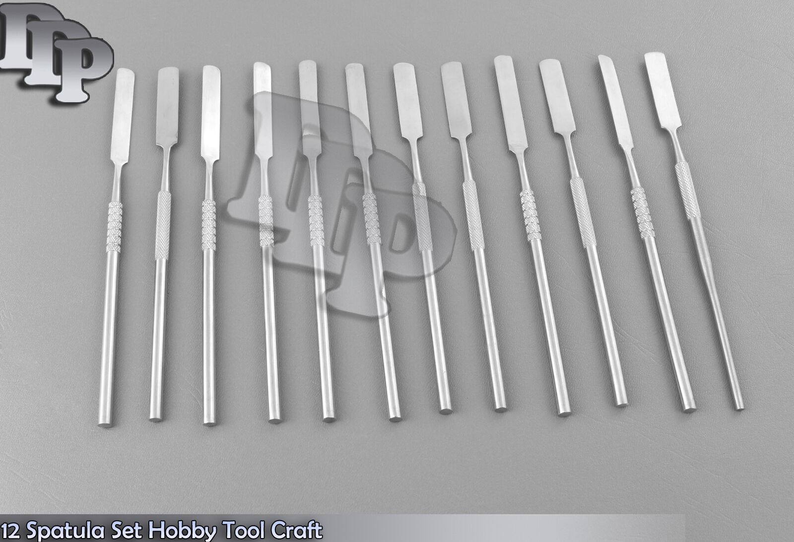 12-Spatula-Set-Hobby-Tool-Craft-Surgical-Stainles-steel-371483860793