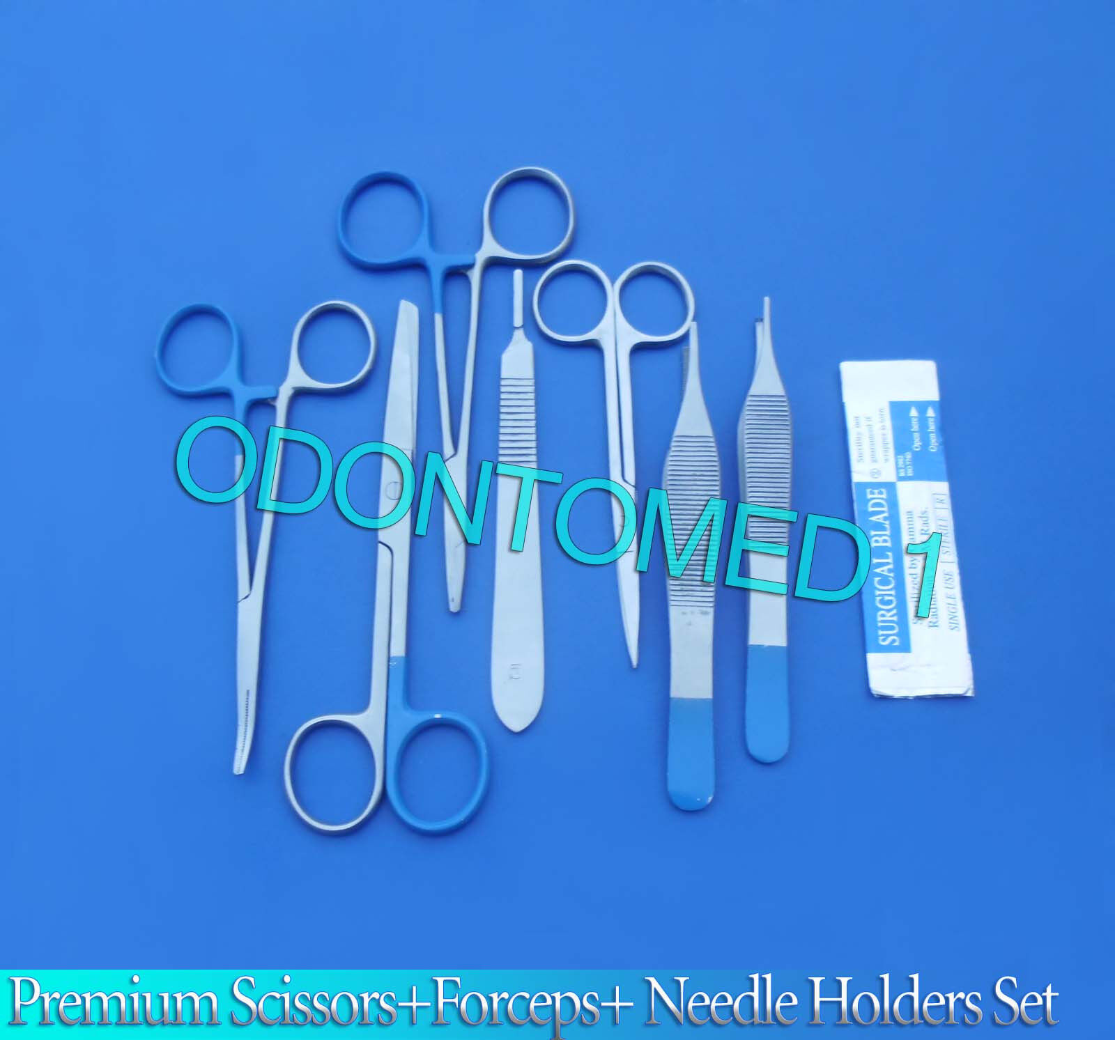 17-PCS-OR-PREMIUM-GRADE-SCISSORSFORCEPS-NEEDLE-HOLDE-WITH-COLOUR-COATED-134297307903