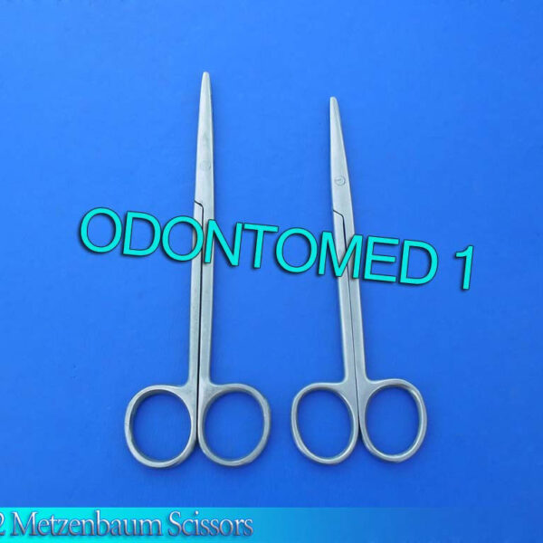 2 Metzenbaum Scissors 6"+12" Straight Surgical Instruments