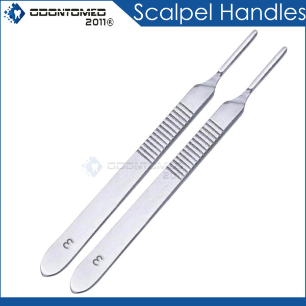 2 Pieces Scalpel Handle# 3 For Surgical Blades Dental Veterinary Inst