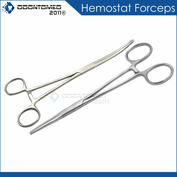 2 Rochester Pean Hemostat Forceps 6" Straight+Curved Surgical Instruments