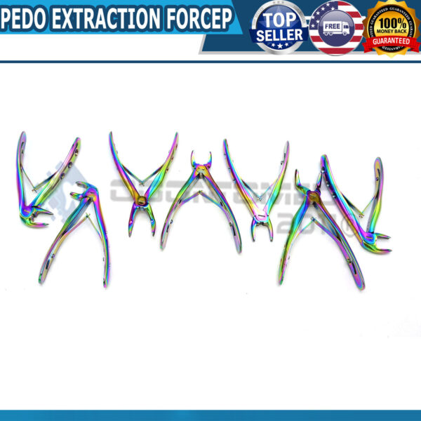2 SET OF Pedo Extracting Forceps 7 pcs Kelin Set Dental Instruments Children