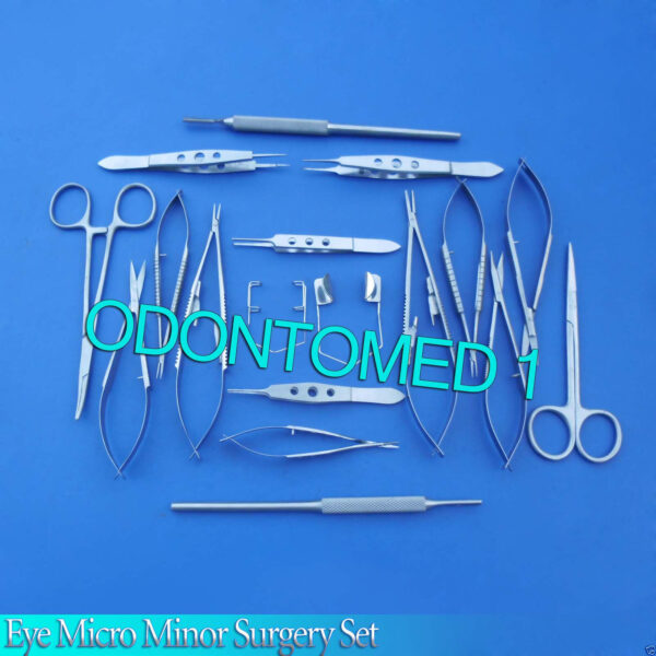 20 Pc Eye Micro Minor Surgery Ophthalmic Veterinary Surgical Instruments EY-018