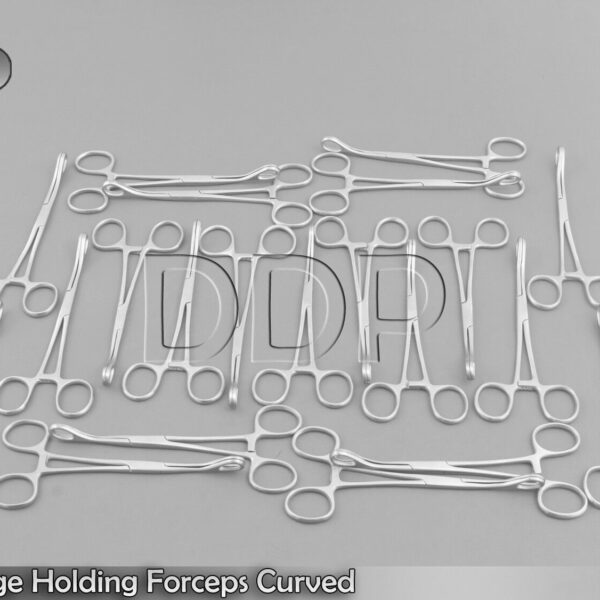 20 Sponge Holding Forceps Curved 7" Surgical Instruments