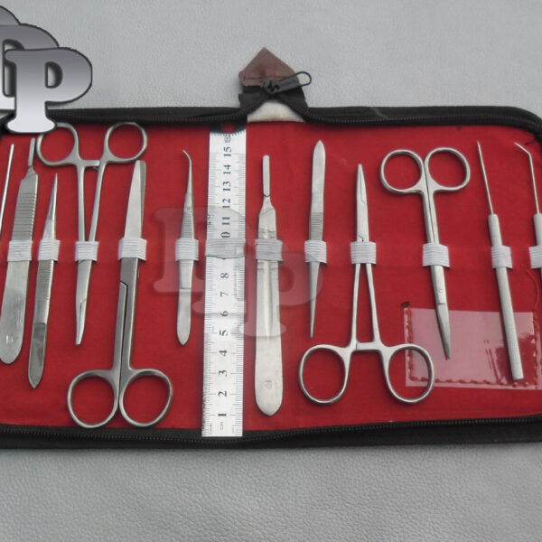 23 PCS BIOLOGY LAB ANATOMY MEDICAL STUDENT DISSECTING KIT + SCALPEL BLADES #24