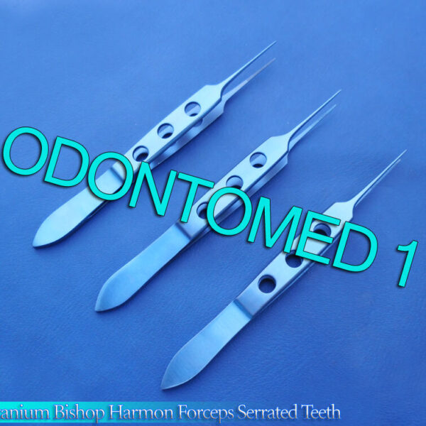 3 Bishop Harmon Forceps Serrated Teeth Titanium Surgical Instruments
