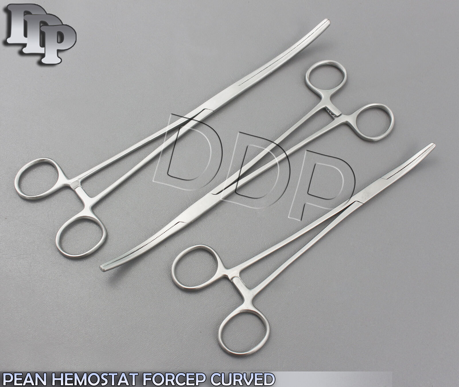 3-PC-STAINLESS-STEEL-ROCHESTER-PEAN-HEMOSTAT-LOCKING-FORCEPS-CURVED-TIP-6-8-132007093353