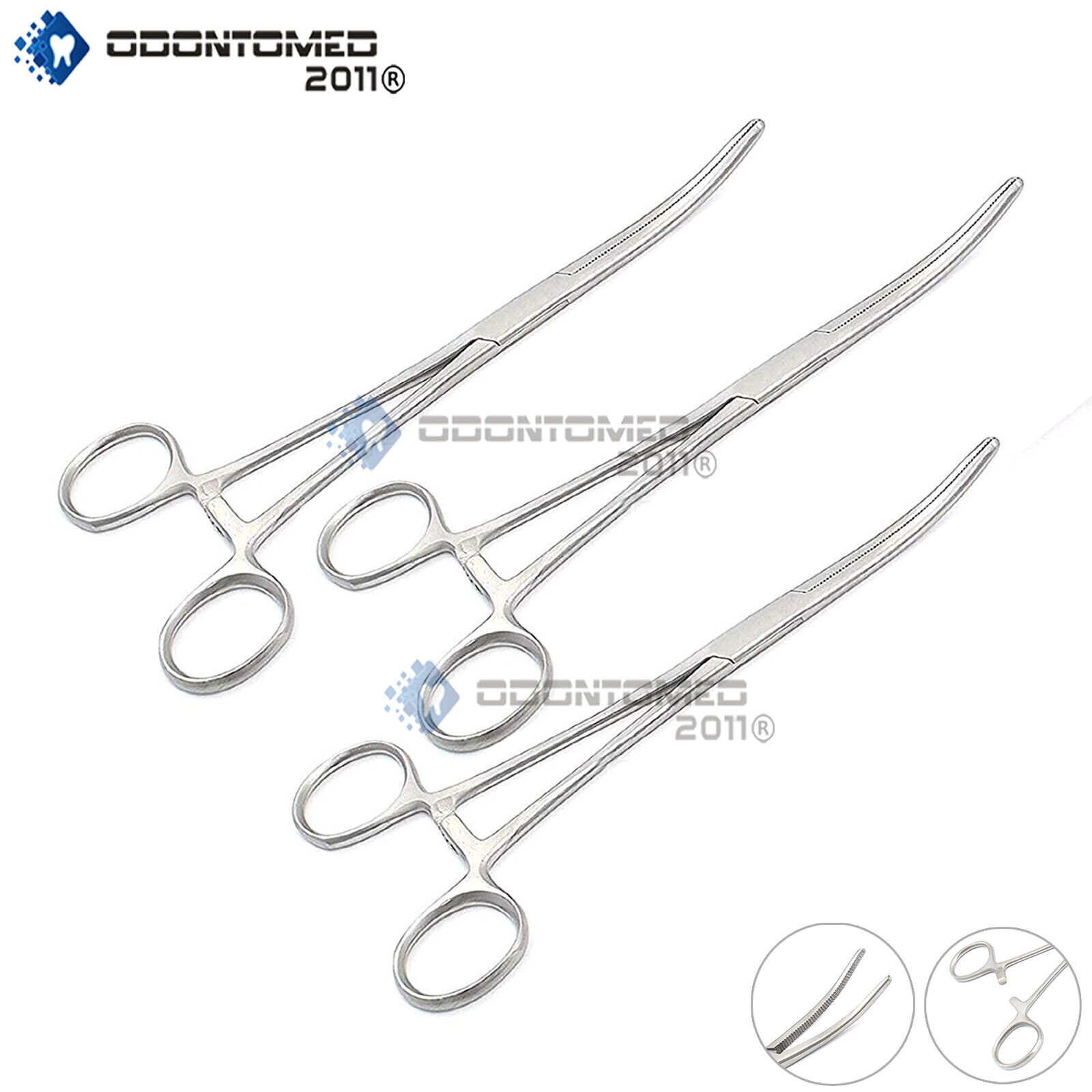 3-ROCHESTER-PEAN-Forceps-625-Curved-Surgical-Instruments-121114476483