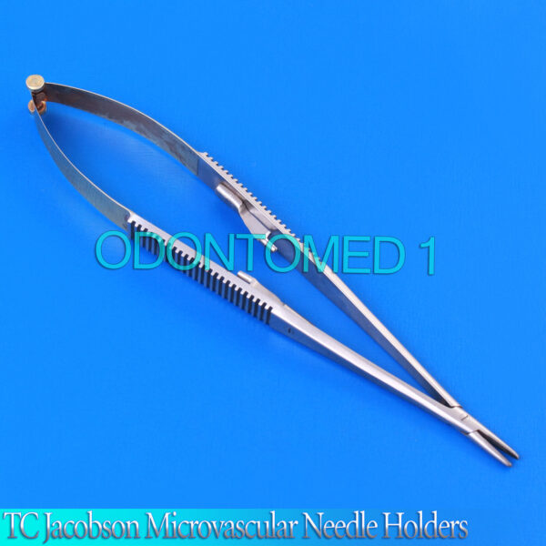 3 TC Jacobson Microvascular Needle Holders 8.5" straight surgical instruments