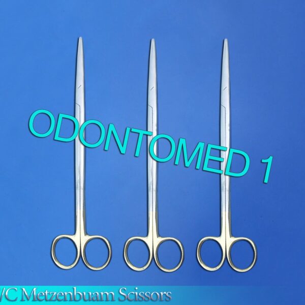 3 T/C Metzenbuam Scissors 11" Straight Surgical Instruments