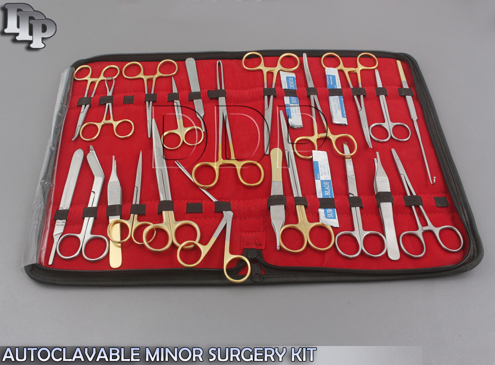 52-PCS-GOLD-HANDLEOR-GRADE-AUTOCLAVABLE-MINOR-SURGERY-SURGICAL-INSTRUMENTS-KIT-371792553163