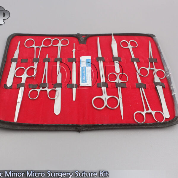 54 PC O.R GRADE MINOR MICRO SURGERY SUTURE SET STUDENT SURGICAL KIT INSTR DS-812