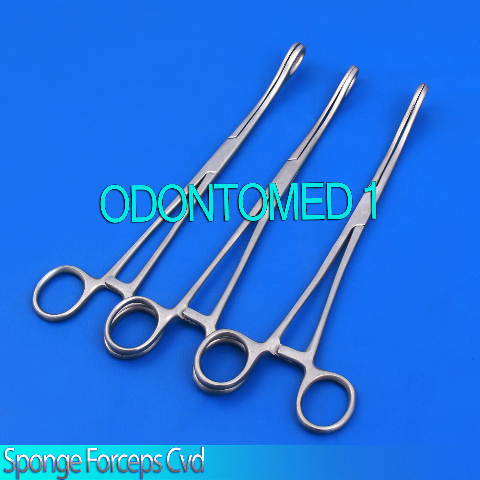 6-SPONGE-Holding-Forceps-95-Curved-Serrated-Gynecology-Surgical-Instruments-122409561243-2