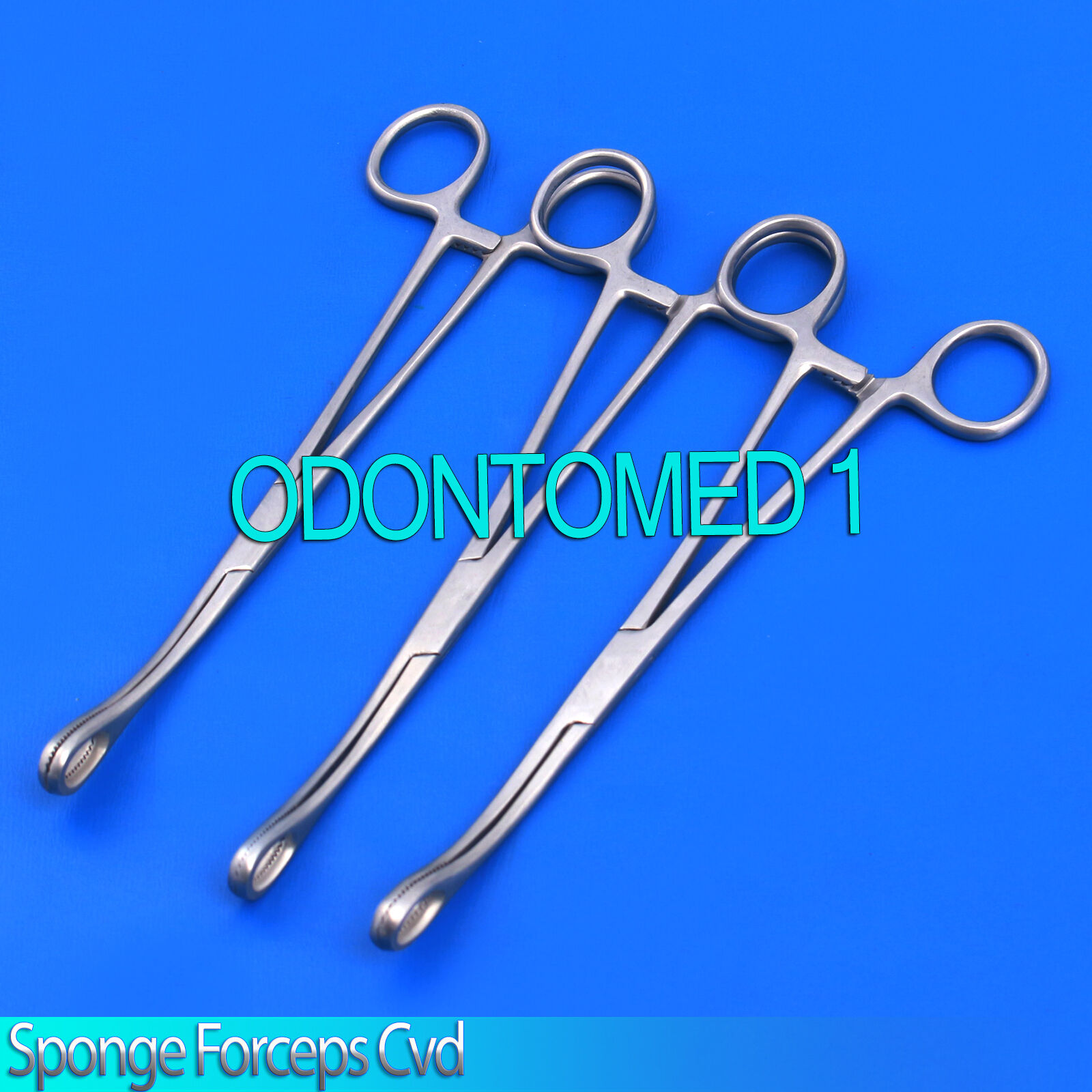 6-SPONGE-Holding-Forceps-95-Curved-Serrated-Gynecology-Surgical-Instruments-122409561243