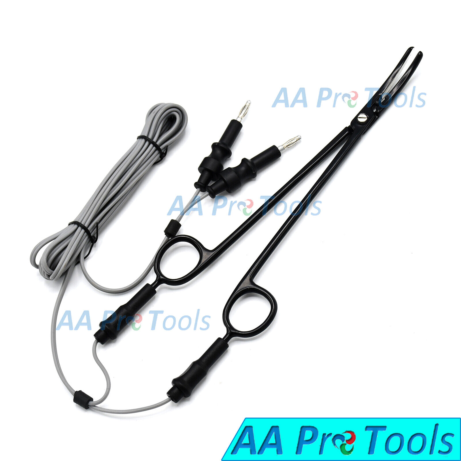 Bipolar-Forceps-Artery-Sealer-95-Reusable-4mm-Pin-Non-Stick-Silicon-Cord-Black-254249245653-3
