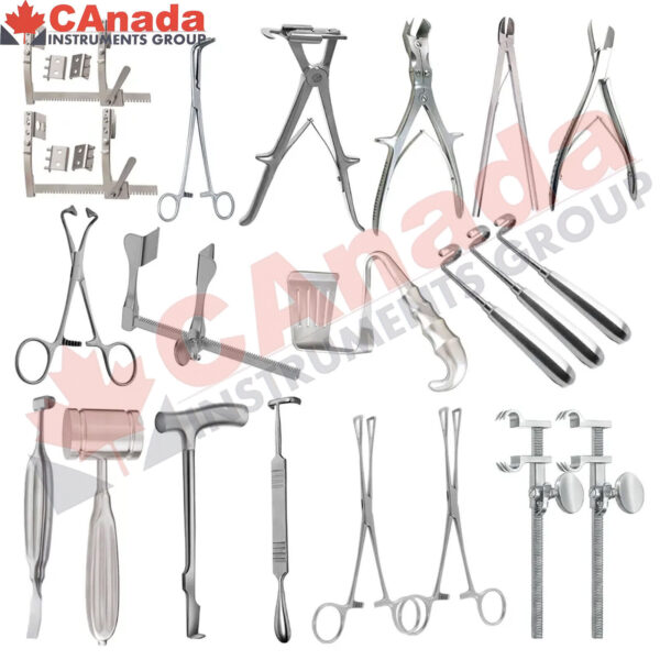 Chest Instrument Set of 21Pcs, Chest Surgery Set Thoracic surgery set