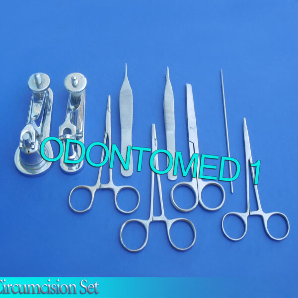 Circumcision Set c/w" 2 Gomco" style clamp 1.5cm+2.9cm, s/s & 6 s/s inst DS-842