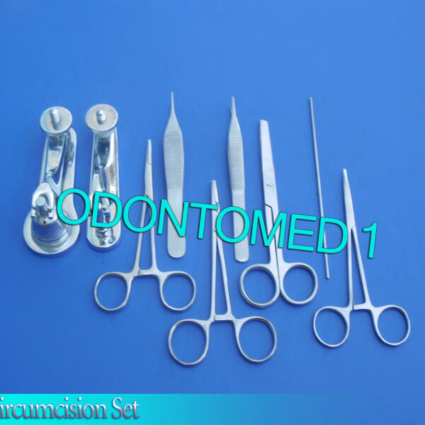 Circumcision Set c/w 2 Gomco" style clamp 1.45cm+3.5cm, s/s & 6 s/s inst DS-845